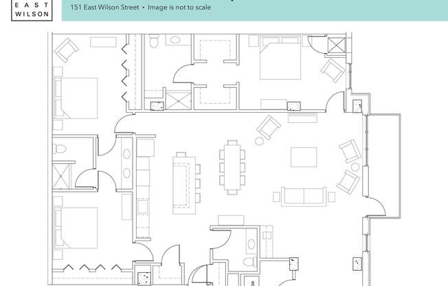 3 beds, 2.5 baths, 1,997 sqft, $4,850, Unit 209