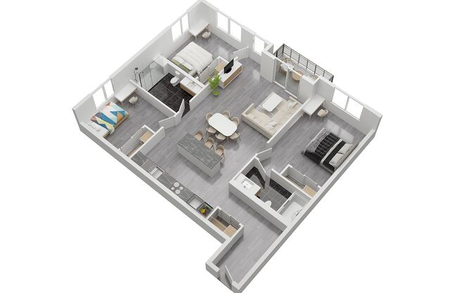 3 beds, 2 baths, 1,240 sqft, $3,600