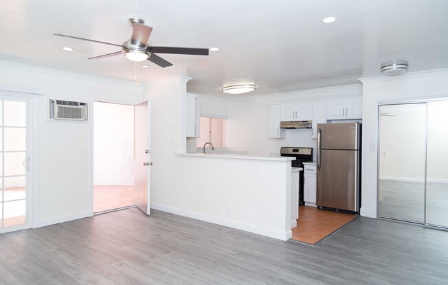 view of kitchen and entrance