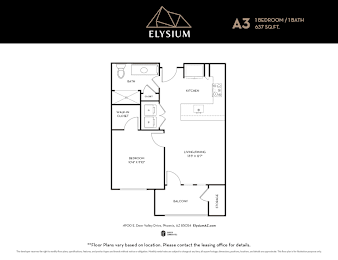 1 bed, 1 bath, 637 sqft, $1,785