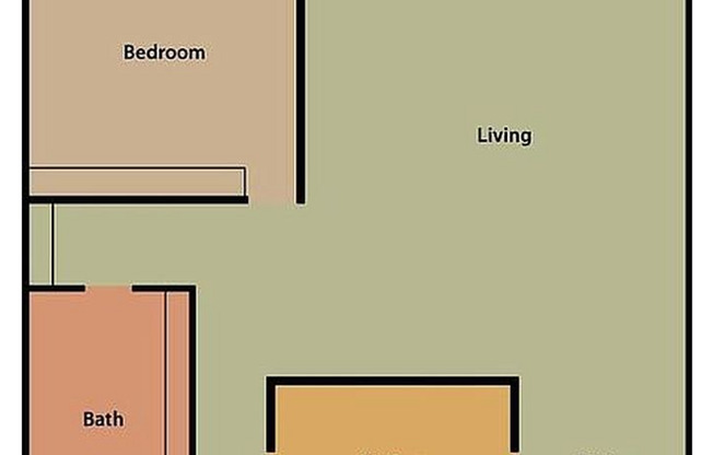 1 bed, 1 bath, 745 sqft, $1,703