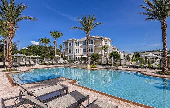 Resort-Style Pool at Lenox Luxury Apartments in Riverview FL