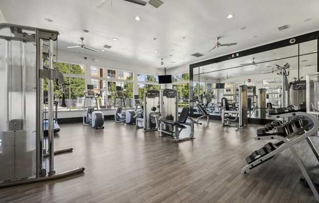 State-of-the-art fitness center - Acadia and Cornerstar Apartments