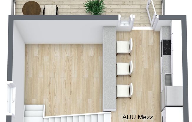 Studio, 1 bath, 530 sqft, $2,495, Unit 205