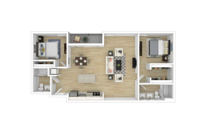 2 beds, 2 baths, 1,115 sqft, $2,160, Unit 408