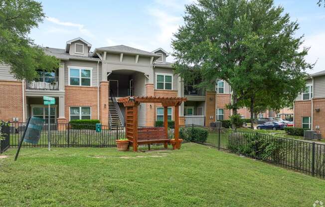 our apartments have a spacious yard with a playground