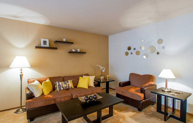 Apartment Living Room in Maryland Heights, MO