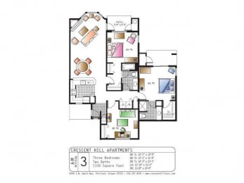 3 beds, 2 baths, 1,400 sqft, $2,180