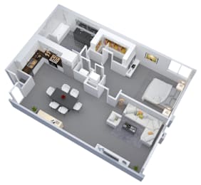 1 bed, 1 bath, 930 sqft, $2,767