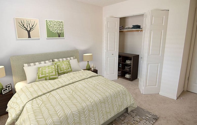 Spacious bedroom inside your apartment home at The Reserves of Melbourne in Melbourne, FL