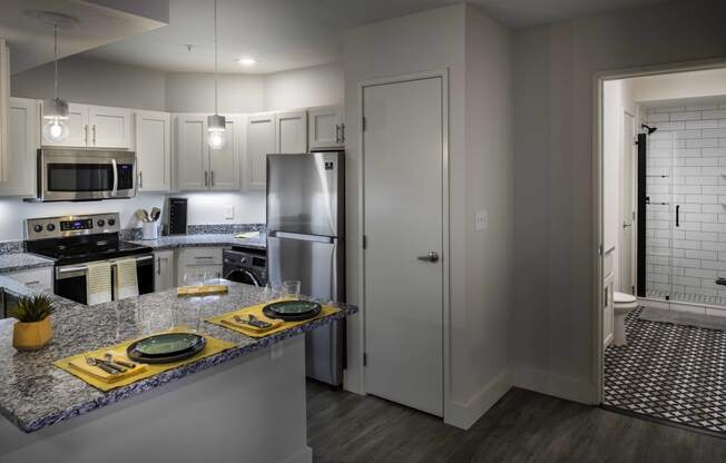Well Organized Kitchen at San Sofia Luxury Apartments, Cleveland, Ohio
