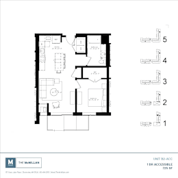 1 bed, 1 bath, 725 sqft, $1,630