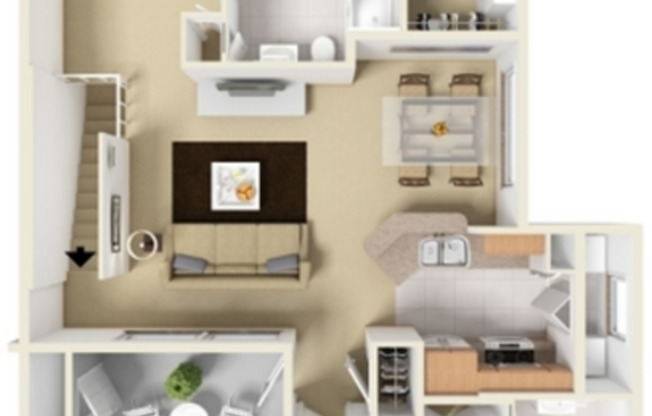 2 beds, 2.5 baths, 1,059 sqft, $1,765