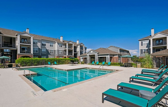 Resort-style swimming pool with heated spa - Emmersyn at Lone Tree