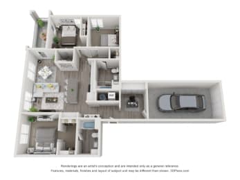 3 beds, 2 baths, 1,325 sqft, $2,899