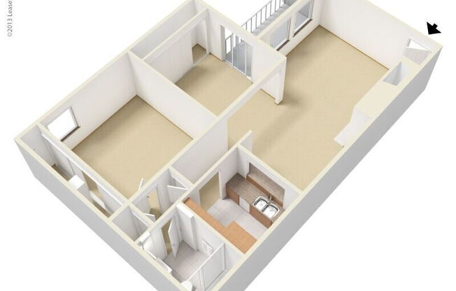 1 bed, 1 bath, 769 sqft, $1,095