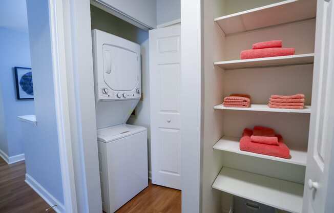 washer and dryer in unit