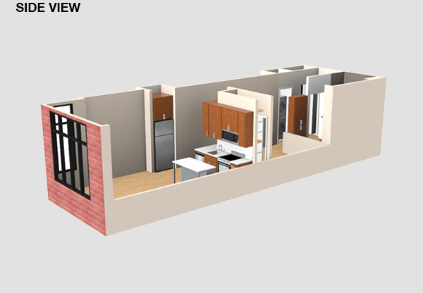 1 bed, 1 bath, 366 sqft, $2,500, Unit 414