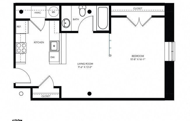 1 bed, 1 bath, 789 sqft, $1,207