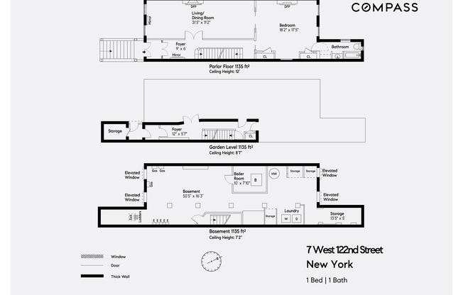 1 bed, 1 bath, 1,000 sqft, $3,750, Unit 1