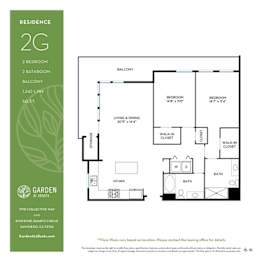 2 beds, 2 baths, 1,242 sqft, $3,760