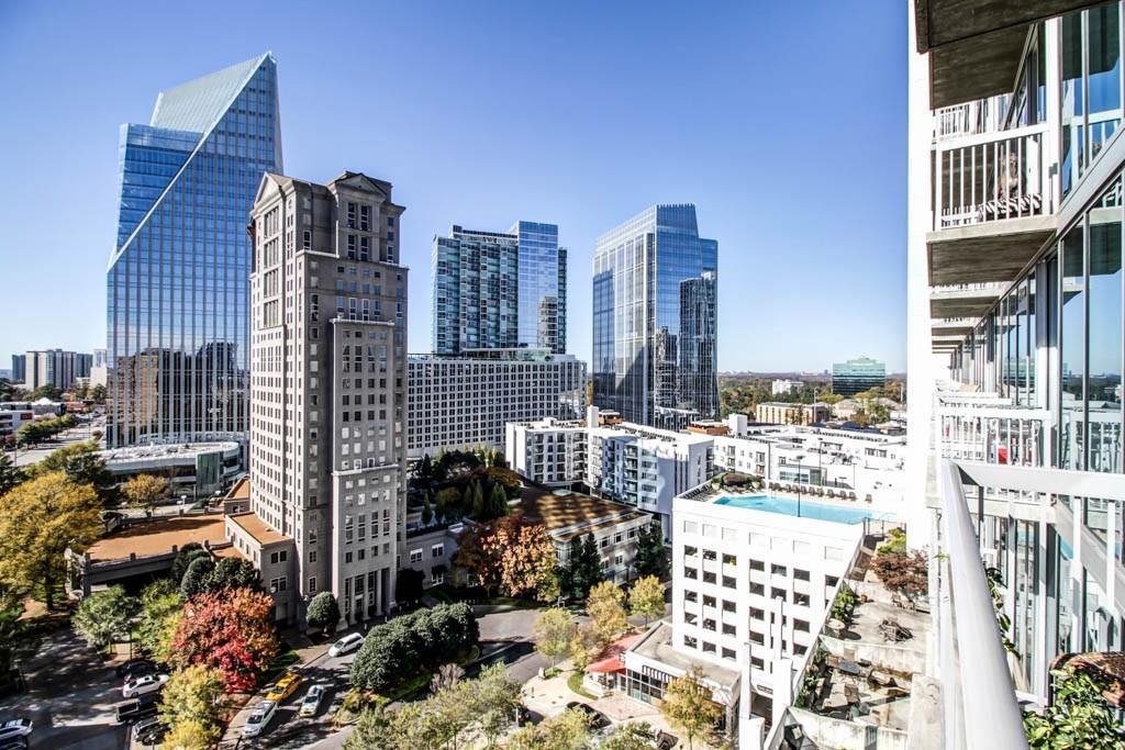 High-rise Luxury 1 Bedroom Buckhead Condo, Skyline Views of Atlanta!