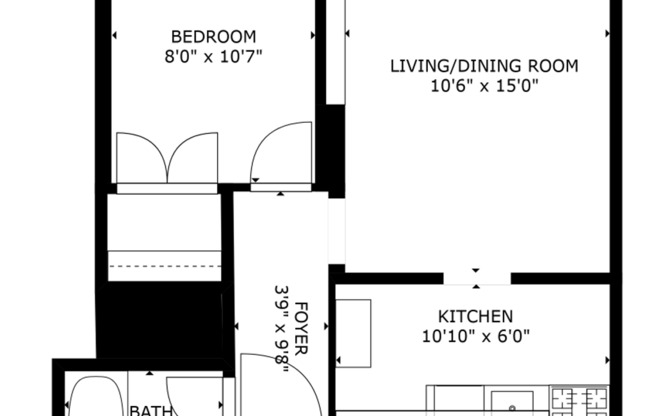 1 bed, 1 bath, 500 sqft, $1,495, Unit 003