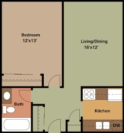 1 bed, 1 bath, 650 sqft, $1,205