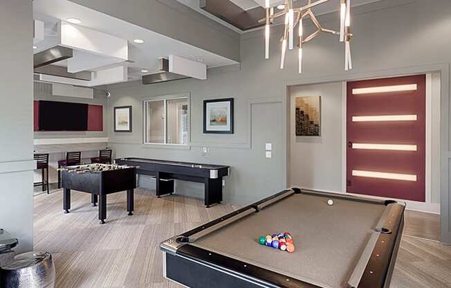 Game room with Billiards