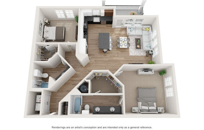 2 beds, 2 baths, $1,816