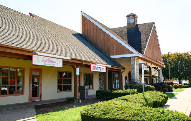 A building with a red roof and a sign that says "Dairy Queen" at Madison Prickett Preserve, Pennsylvania