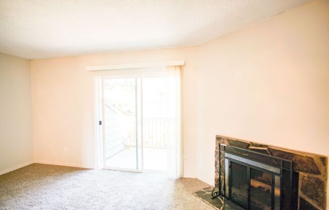 2 Bedroom w/ Fireplace, Patio, W/D, + DW Ready Late September!