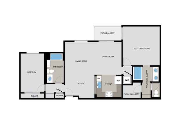 2 beds, 2 baths, 1,345 sqft, $4,110, Unit 311