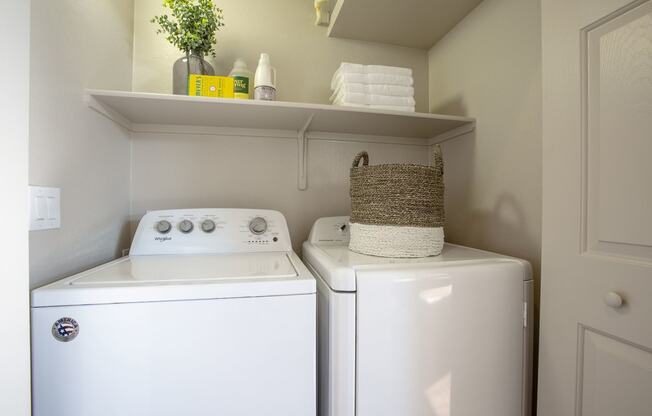 In-unit Laundry at Casitas at San Marcos in Chandler AZ Nov 2020