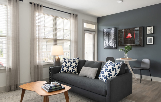 Living Room with Balcony and Hard Surface Flooring