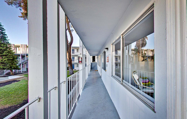 Exterior community hallway at THE POST Apartments, PLEASANT HILL , California