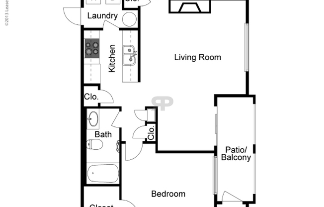 1 bed, 1 bath, 798 sqft, $1,407