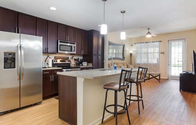 Gourmet Kitchen With Island at The Dakota, Jupiter, Florida