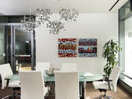 Elegant Dining Room at Met Lofts, Los Angeles, CA