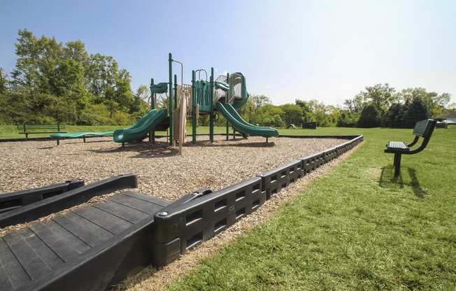 This is a photo of the playground at Place Apartments in Washington Township, OH