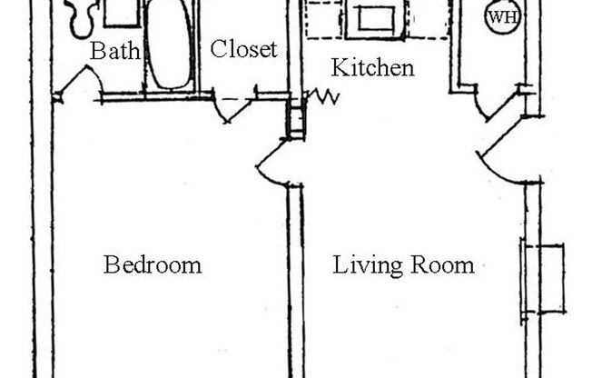 1 bed, 1 bath, 660 sqft, $900, Unit Leftwich St 207-5