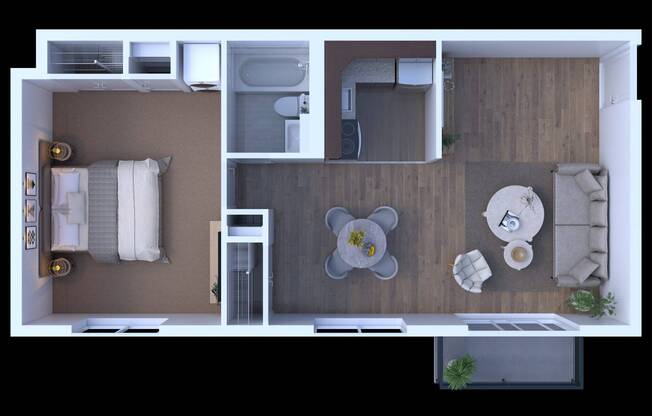 1 bed, 1 bath, 650 sqft, $1,530