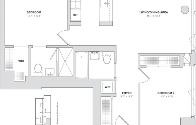 2 beds, 2 baths, 1,015 sqft, $10,829, Unit 47G