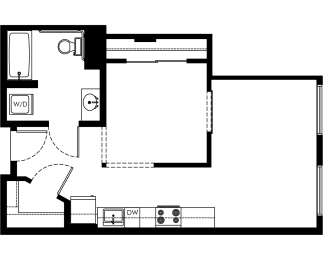 1 bed, 1 bath, 531 sqft, $1,700