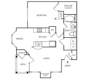 1 bed, 1 bath, 806 sqft, $1,015