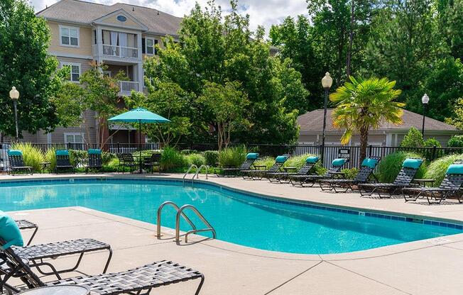 Pool With Sunning Deck at Rose Heights Apartments, Raleigh, 27613