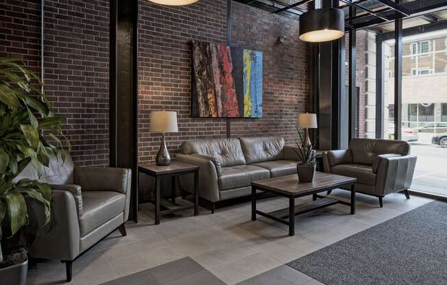 Residents Lounge at The News Apartments in Troy, NY