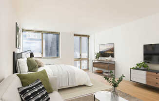 Bedroom with Hard Surface Flooring