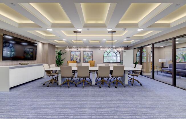 a large room