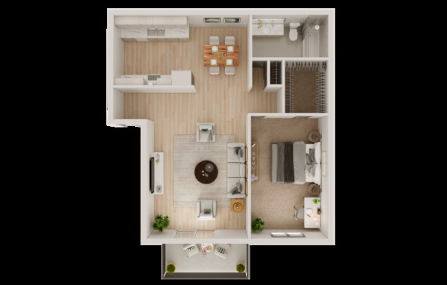 1 bed, 1 bath, 676 sqft, $1,415, Unit B04